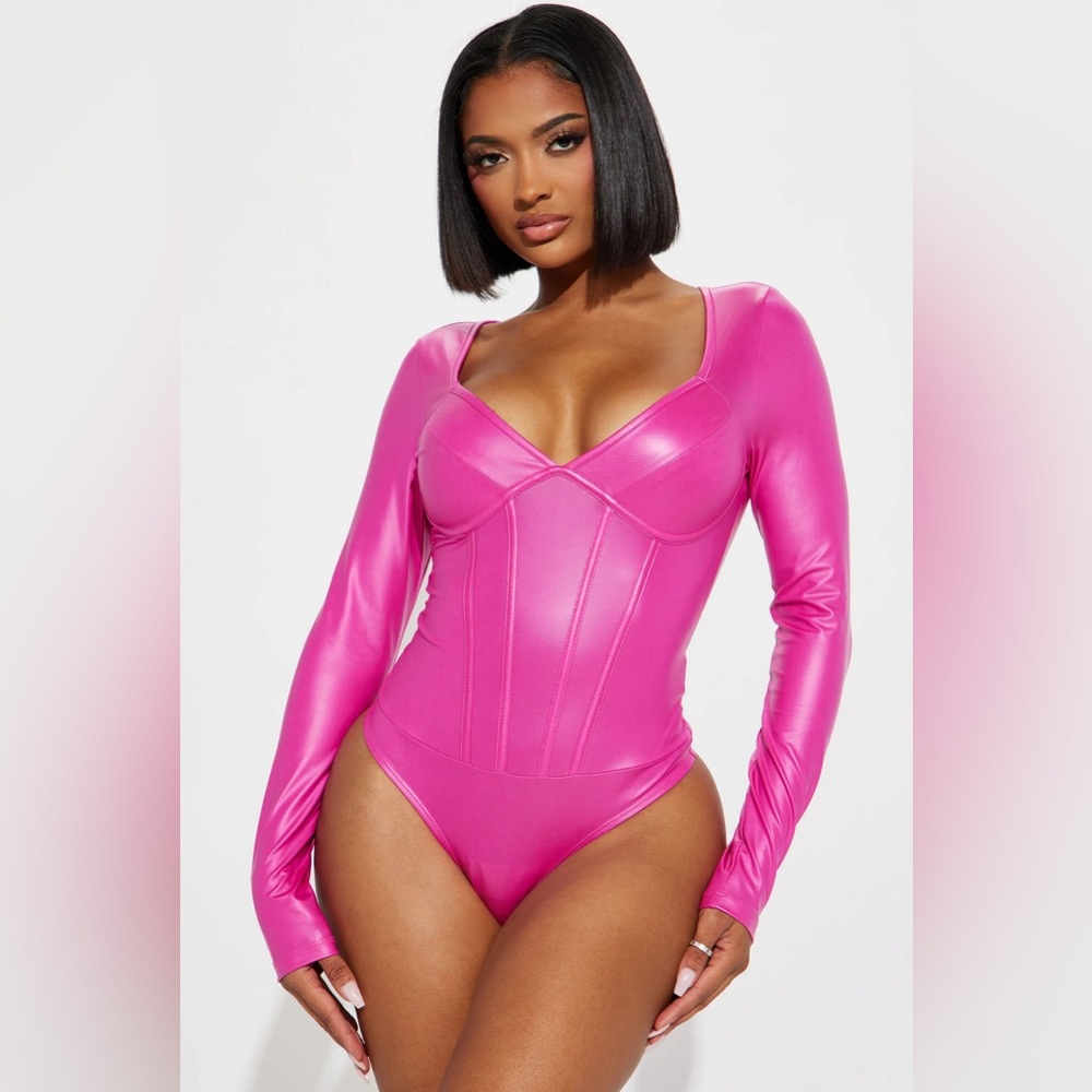 COPY - Fashion Nova Something to consider Pu bodysuit NWT sz Medium